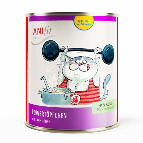 Cat Wet pet food Power Pot (Powertöpfchen) 810g 6 Piece -1- Anifit
