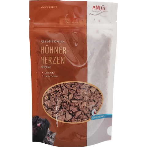 Cat Dog Accessories Snacks Supplements Chicken Hearts Granulate 50g 1 Piece -1- Anifit